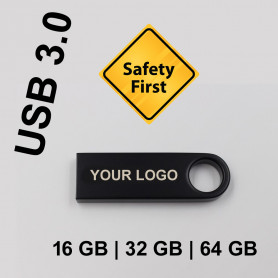 Safety First USB 3.0 data stick with your engraving