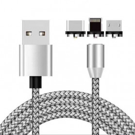 Câble de recharge USB Hyp-Tech pour iPhone | Android | Type C